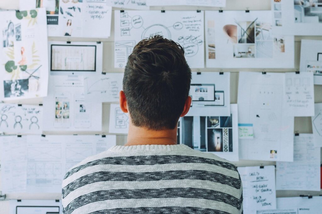 Brainstorming of keyword research for blog